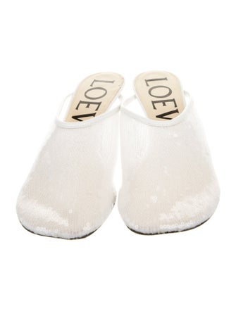 Loewe Sequins Mesh Accents Mules