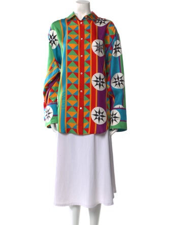 Loewe Paula's Ibiza Silk Printed Tunic