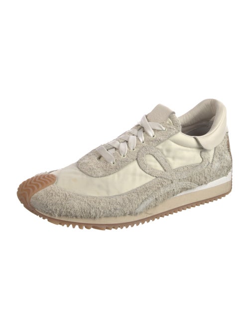Loewe Suede Leather Trim Embellishment Sneakers