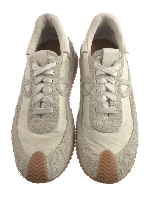 Loewe Suede Leather Trim Embellishment Sneakers