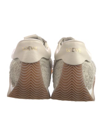 Loewe Suede Leather Trim Embellishment Sneakers