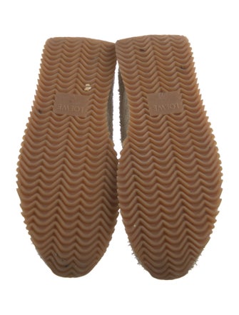 Loewe Suede Leather Trim Embellishment Sneakers