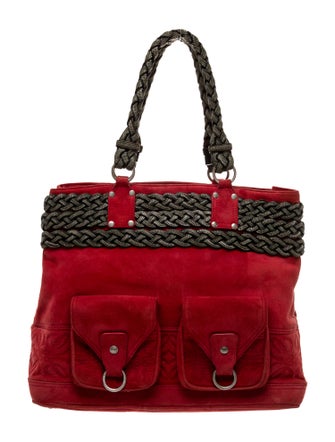 Loewe Suede Top Handle Bag