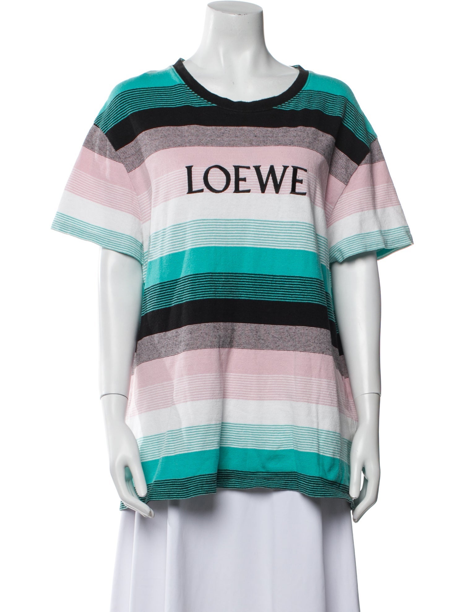 Loewe Striped Crew Neck T-Shirt
