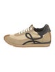 Loewe Suede Colorblock Pattern Sneakers
