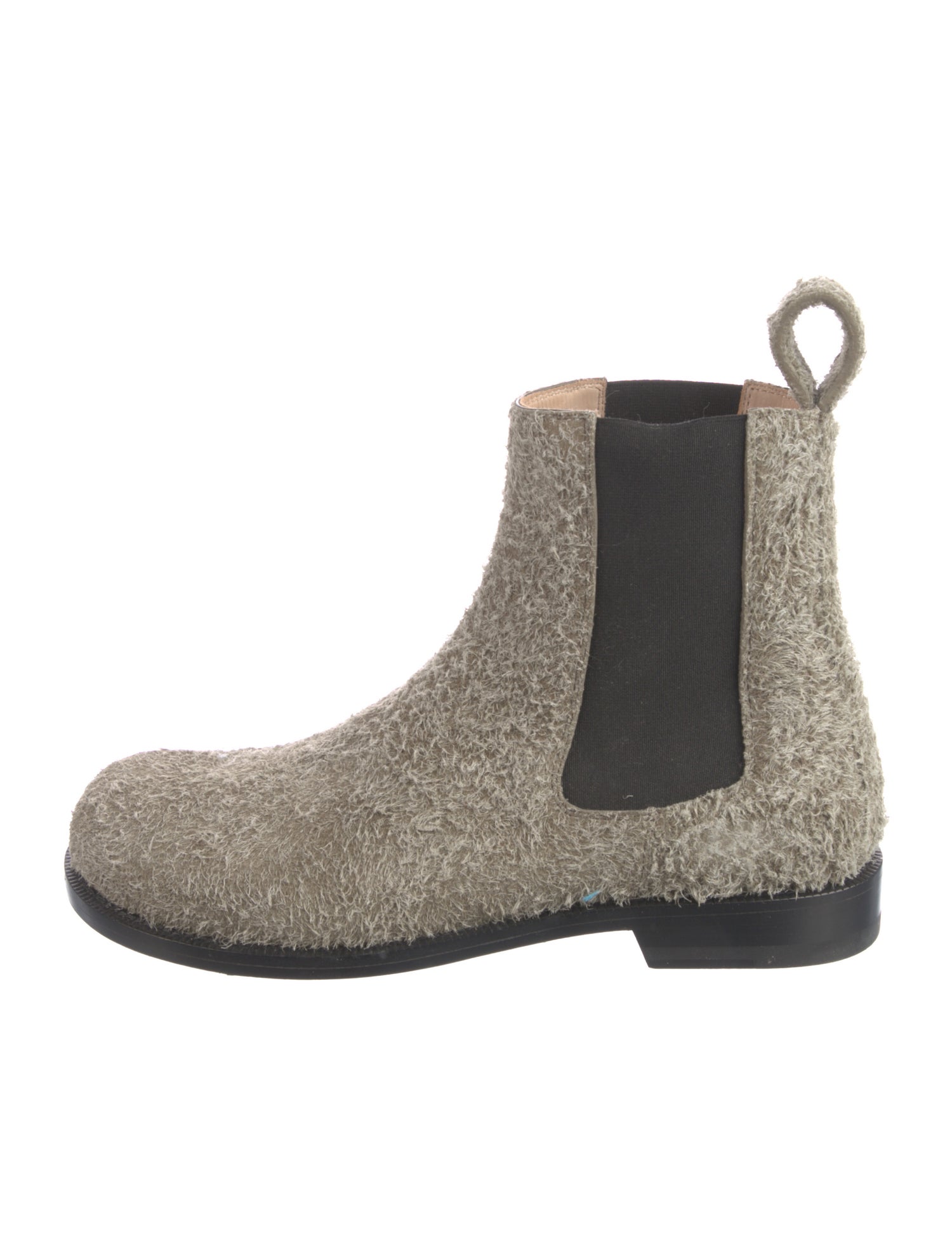 Loewe Suede Colorblock Pattern Chelsea Boots w/ Tags