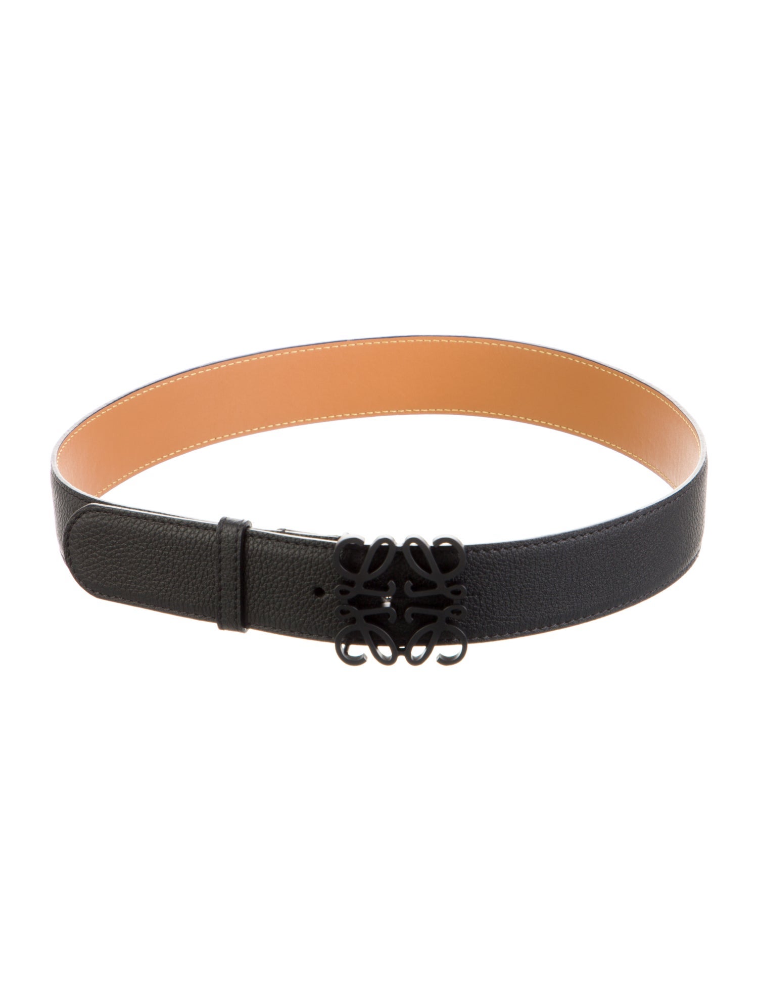 Loewe Signature Logo Leather Belt