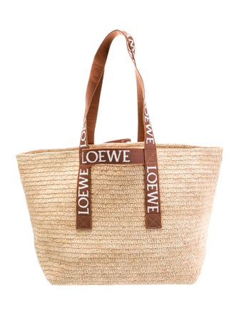 Loewe Raffia Fold Shopper Medium