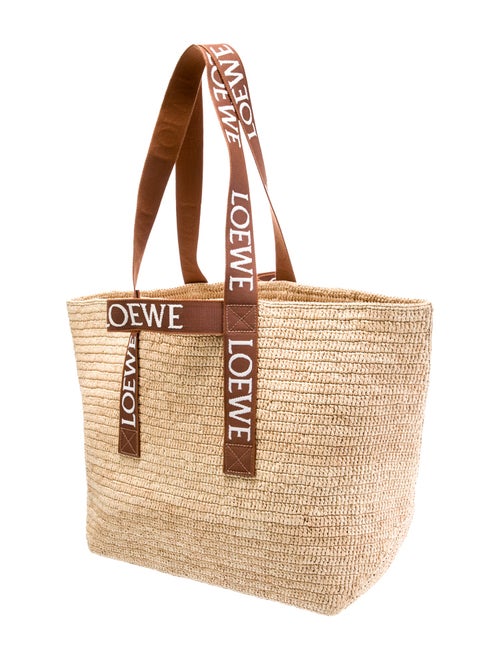 Loewe Raffia Fold Shopper Medium