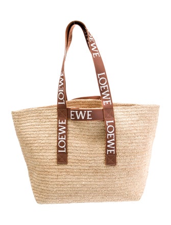 Loewe Raffia Fold Shopper Medium