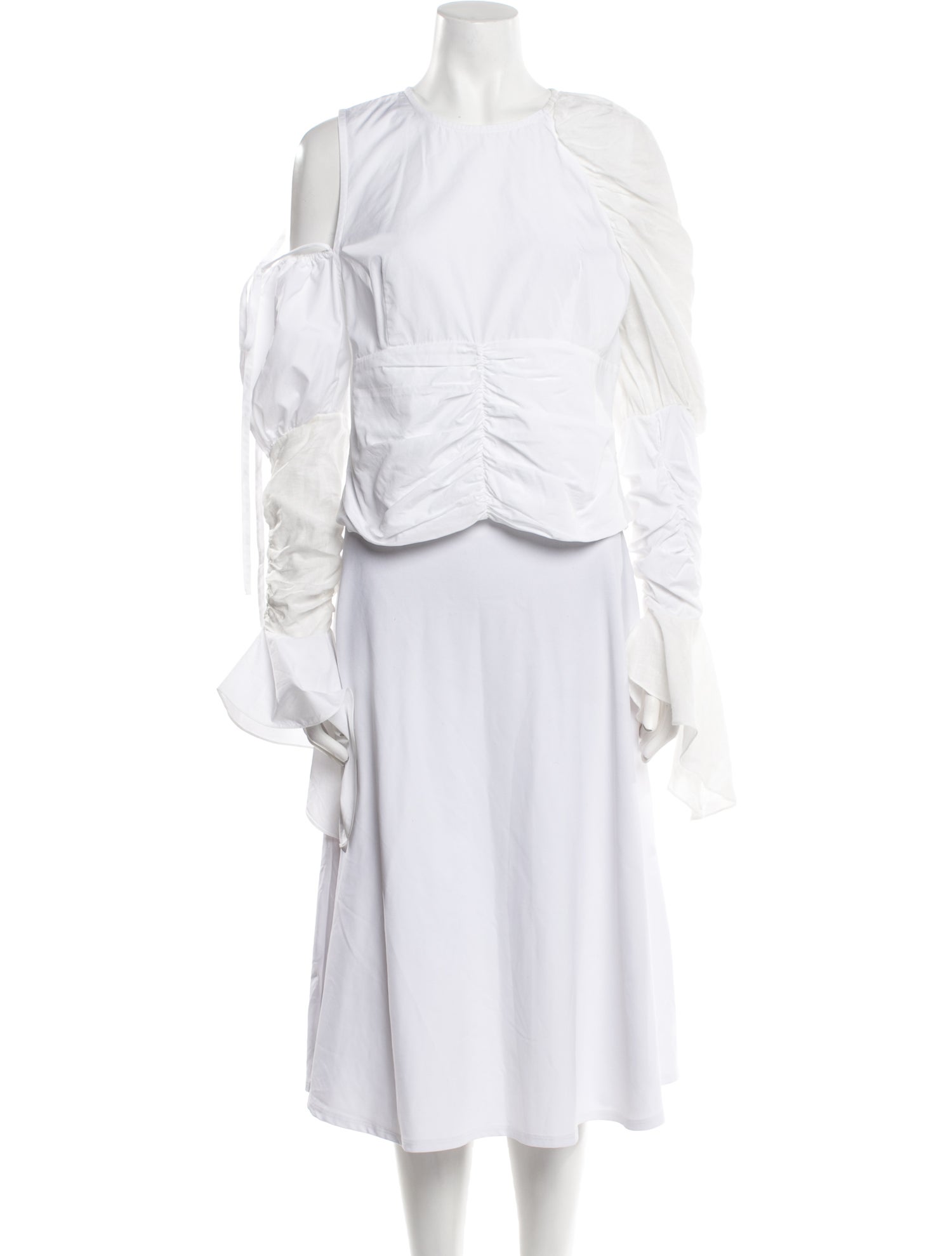 Loewe Mock Neck Long Sleeve Crop Top