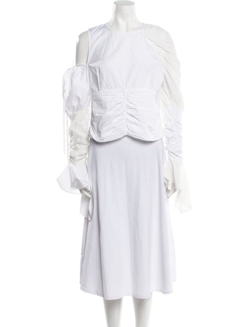 Loewe Mock Neck Long Sleeve Crop Top