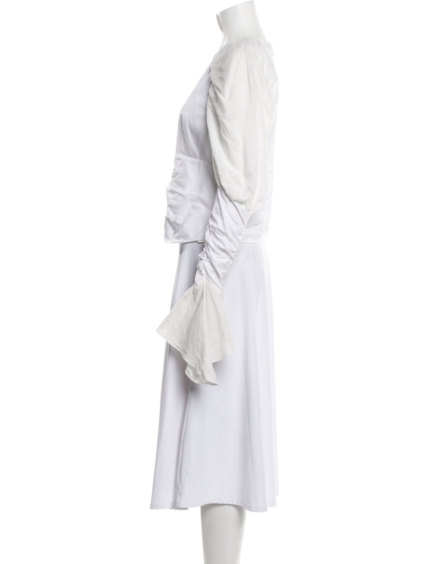 Loewe Mock Neck Long Sleeve Crop Top