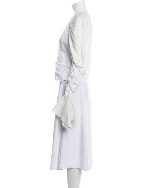 Loewe Mock Neck Long Sleeve Crop Top