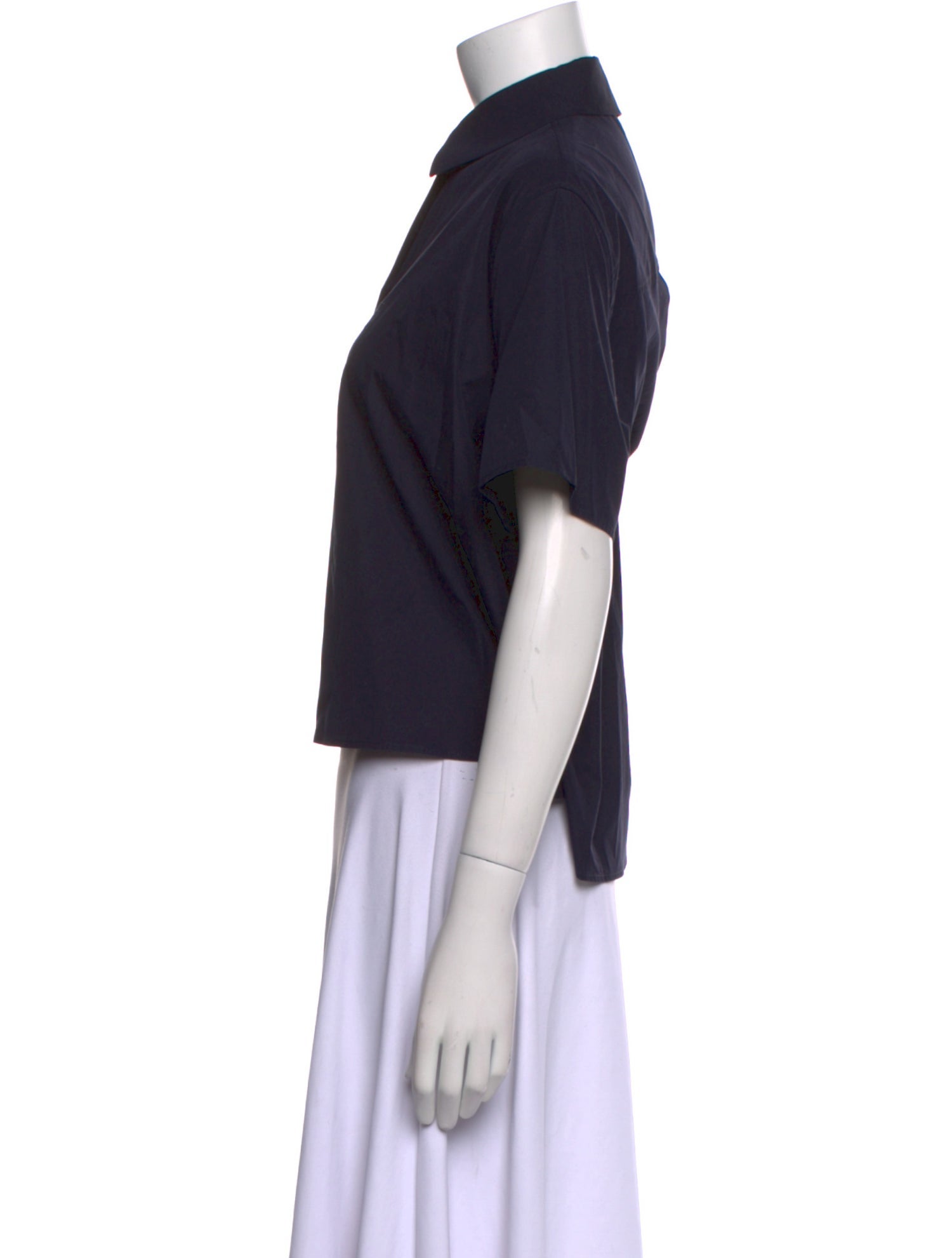 Loewe Anagram Short Sleeve Button-Up Top