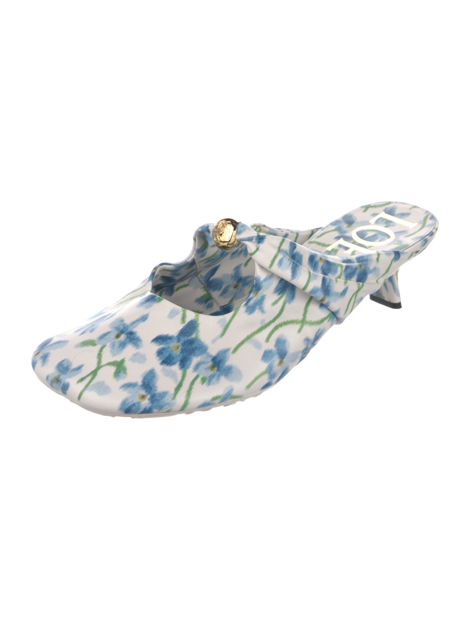 Loewe Floral Print Mules