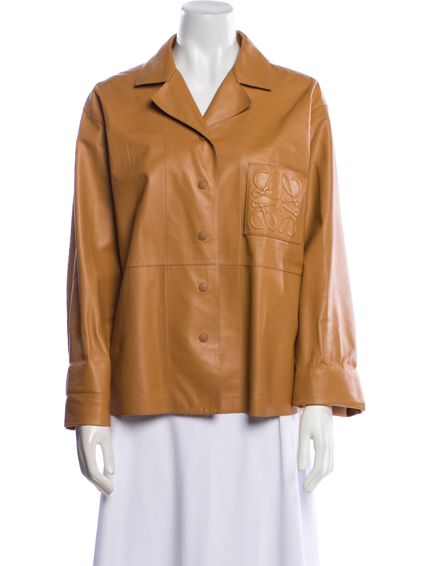 Loewe Anagram Leather Jacket