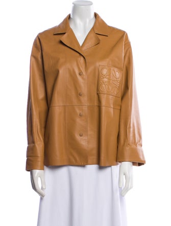 Loewe Anagram Leather Jacket