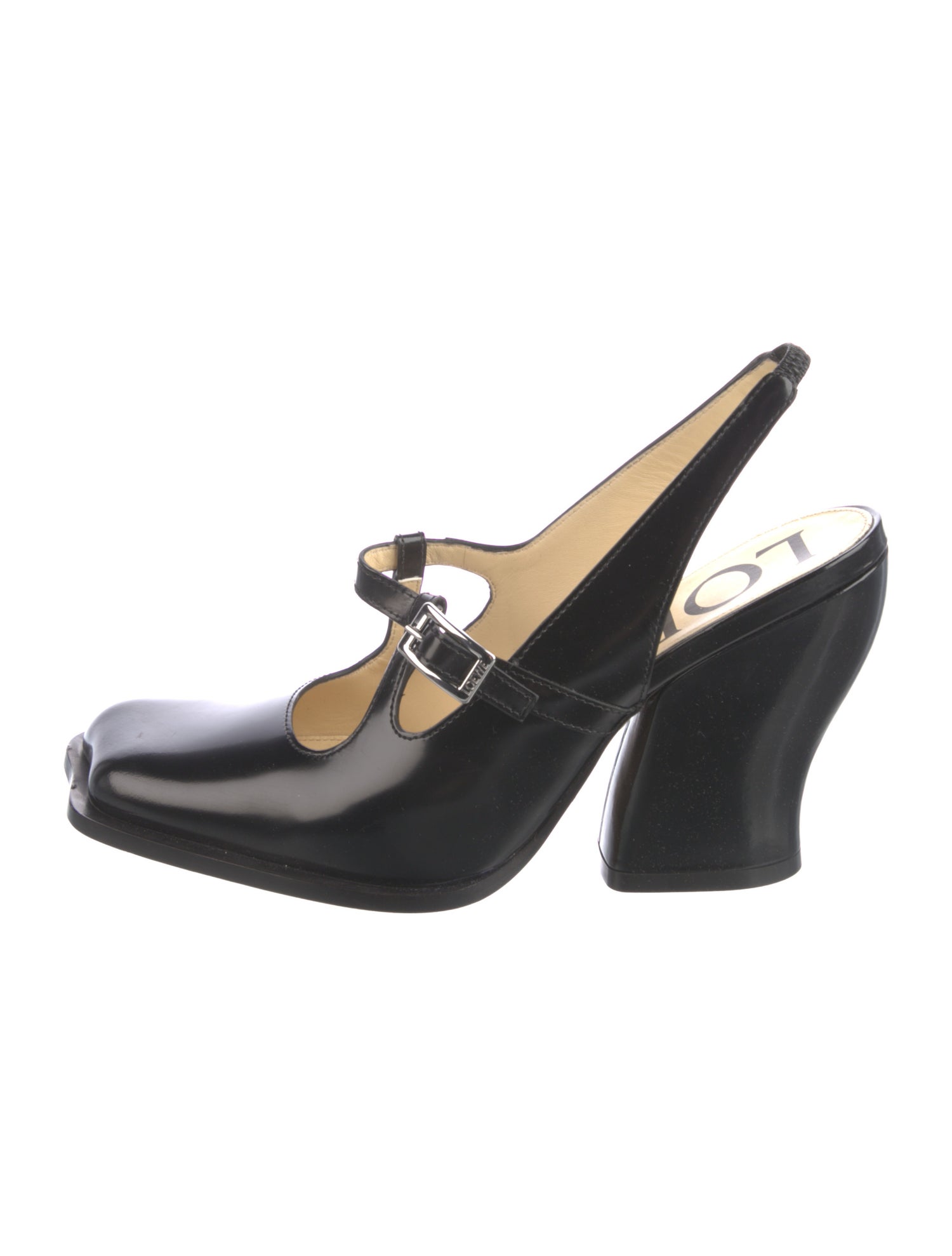 Loewe Leather Slingback Pumps