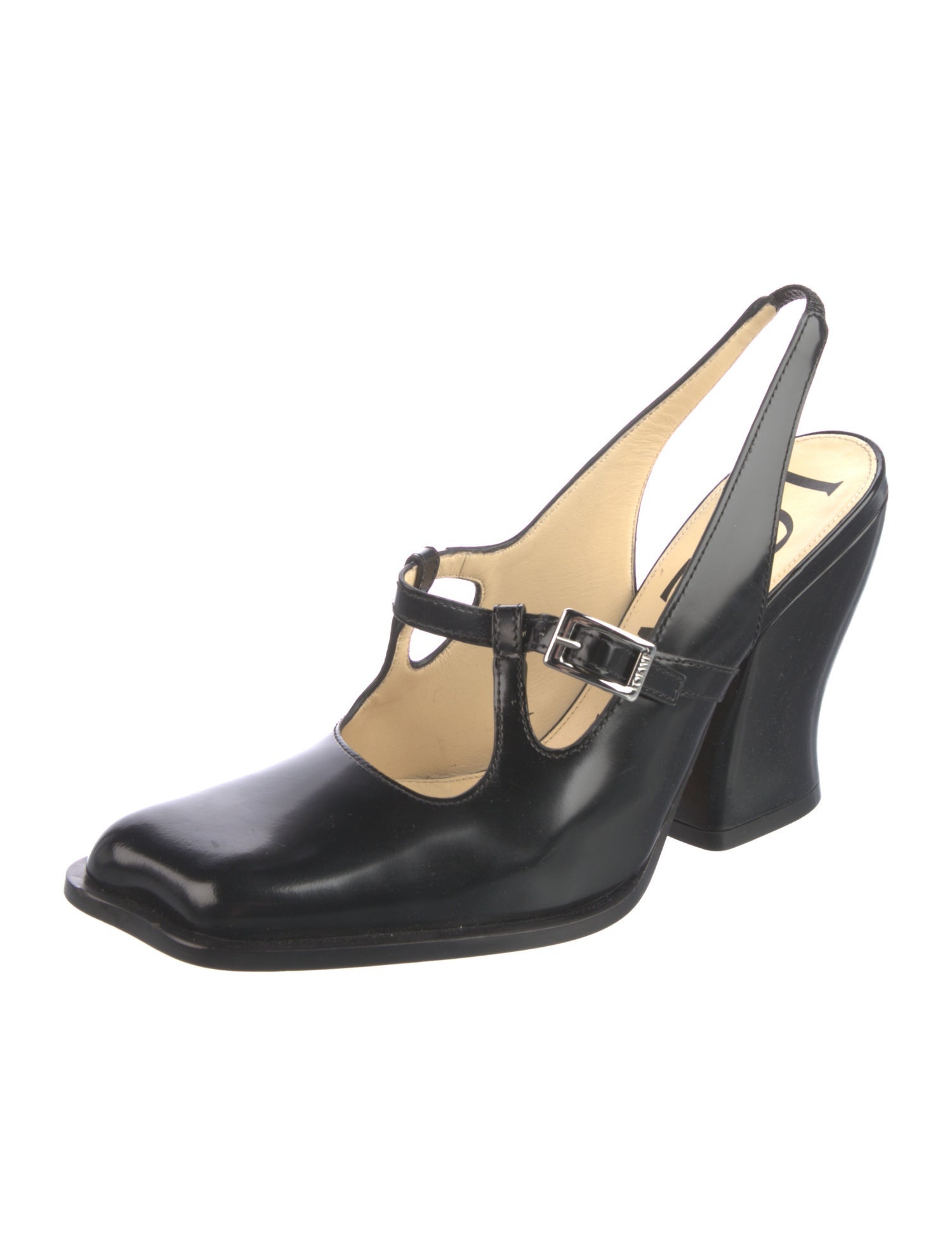 Loewe Leather Slingback Pumps