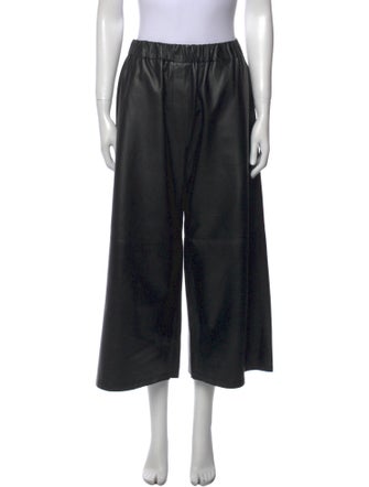 Loewe Leather Wide Leg Pants