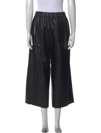 Loewe Leather Wide Leg Pants
