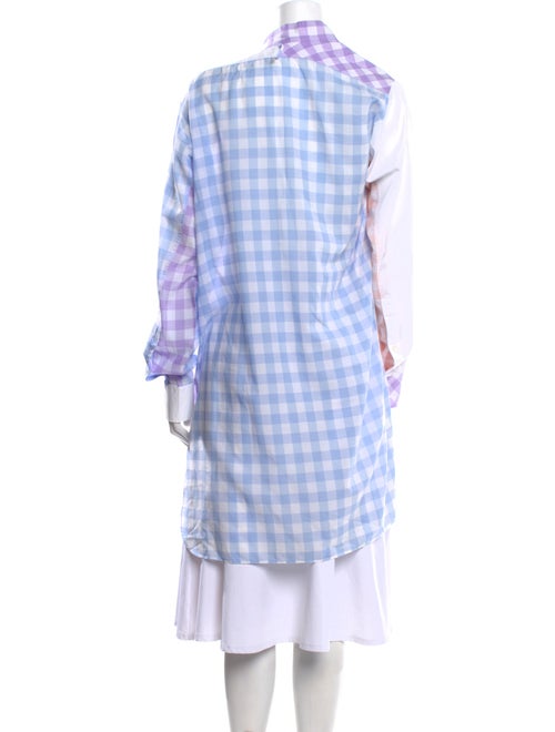 Loewe Plaid Print Long Sleeve Tunic