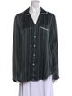 Loewe Silk Striped Button-Up Top