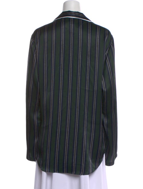 Loewe Silk Striped Button-Up Top