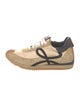 Loewe Suede Colorblock Pattern Sneakers