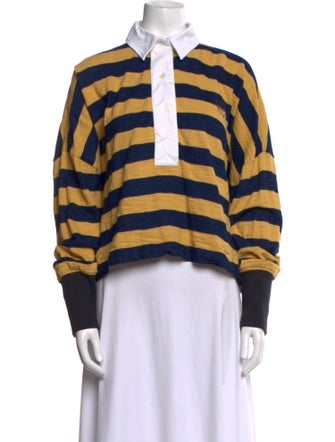 Loewe Striped Anagram Striped Polo