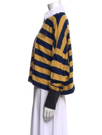 Loewe Striped Anagram Striped Polo