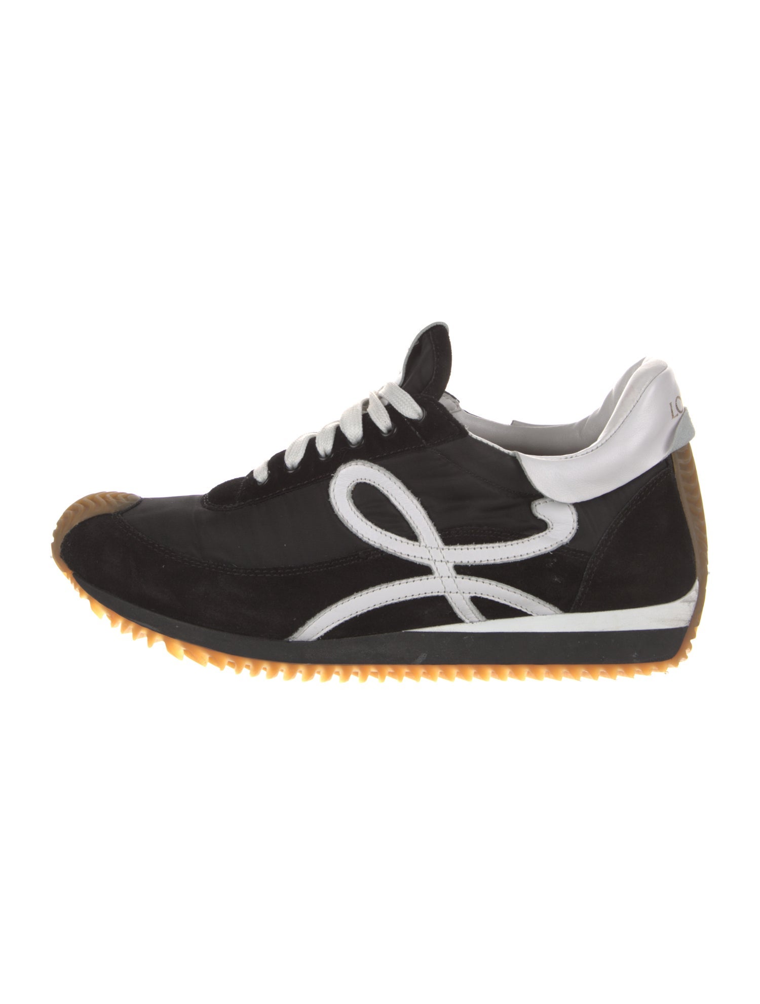 Loewe Suede Graphic Print Athletic Sneakers