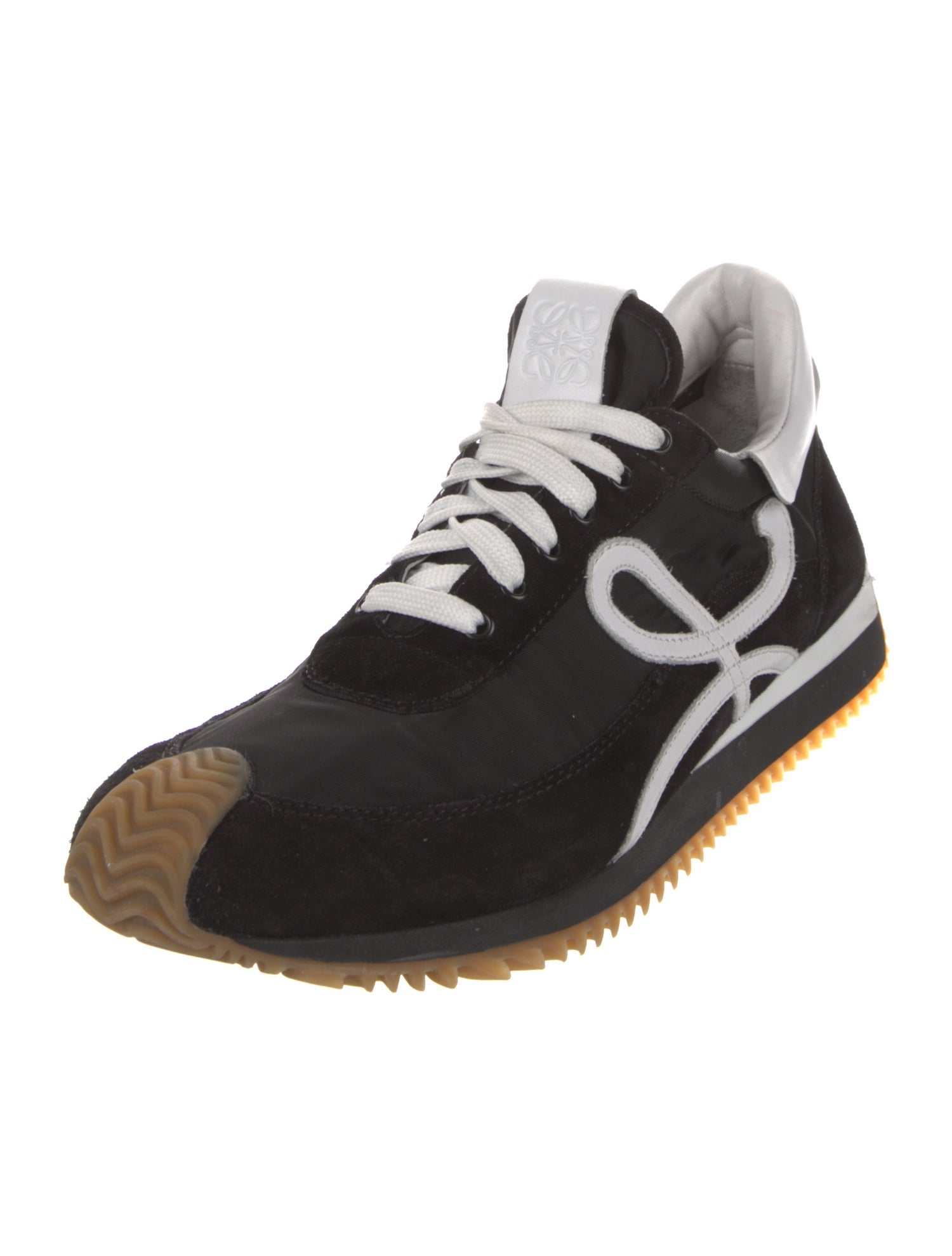 Loewe Suede Graphic Print Athletic Sneakers