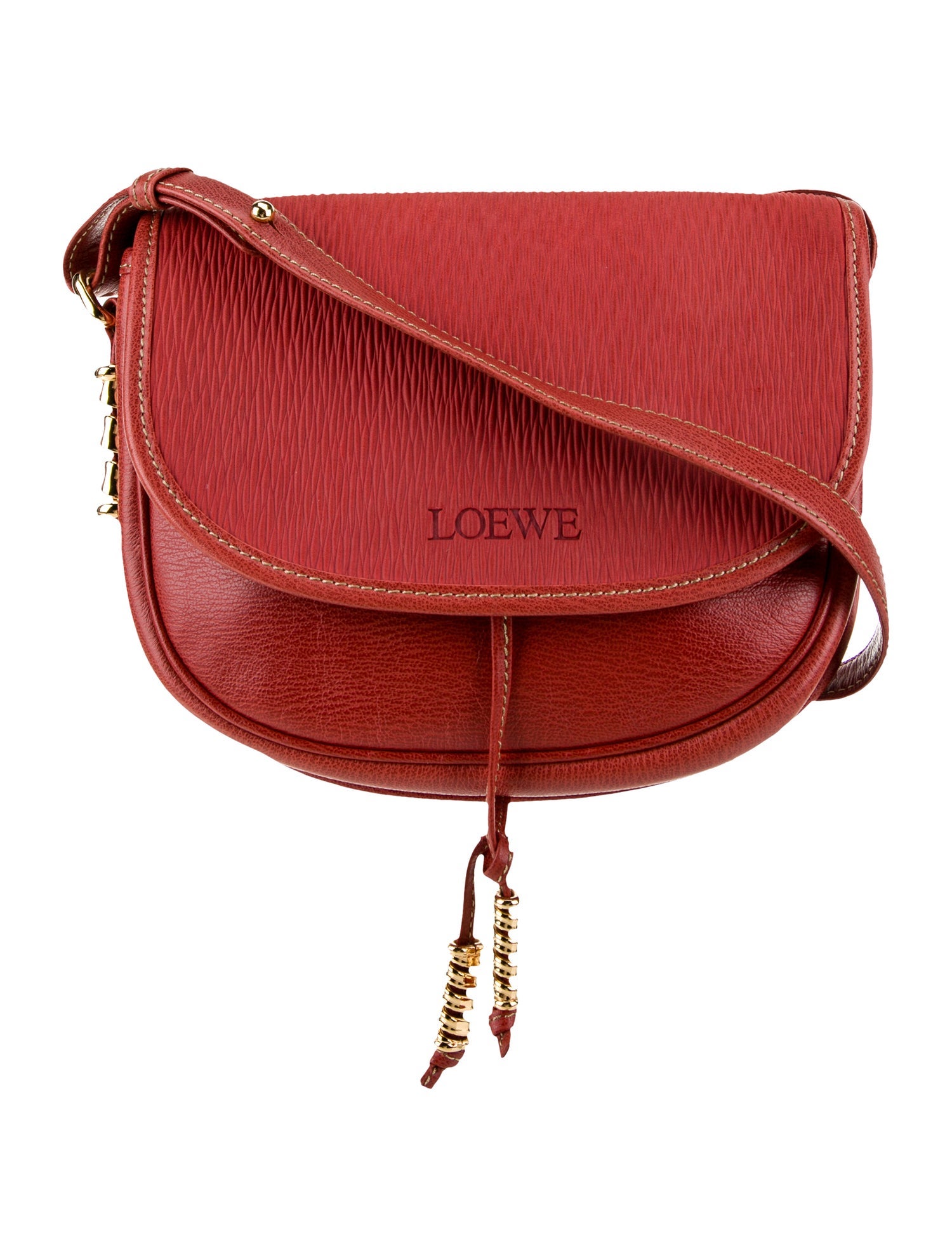 Loewe Leather Velasquez Flap Crossbody