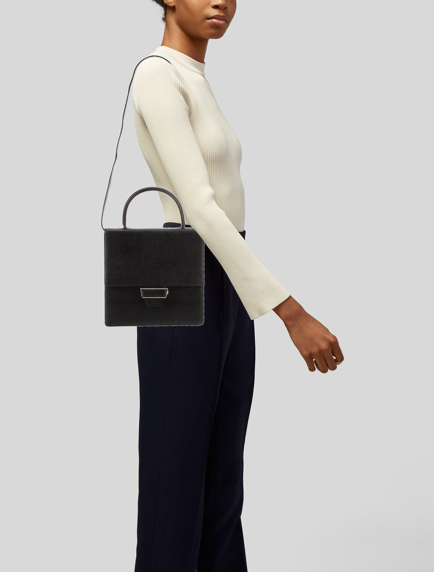 Loewe Leather Top Handle Bag Vintage