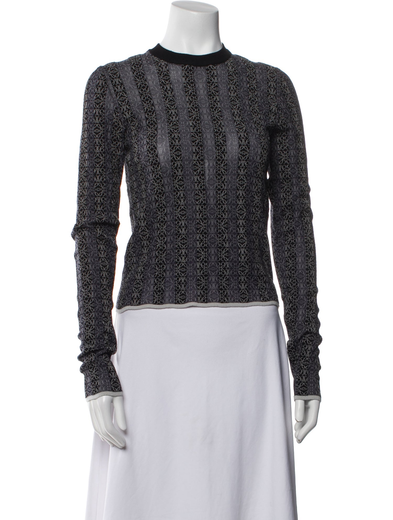 Loewe Monogram Anagram Striped Sweater