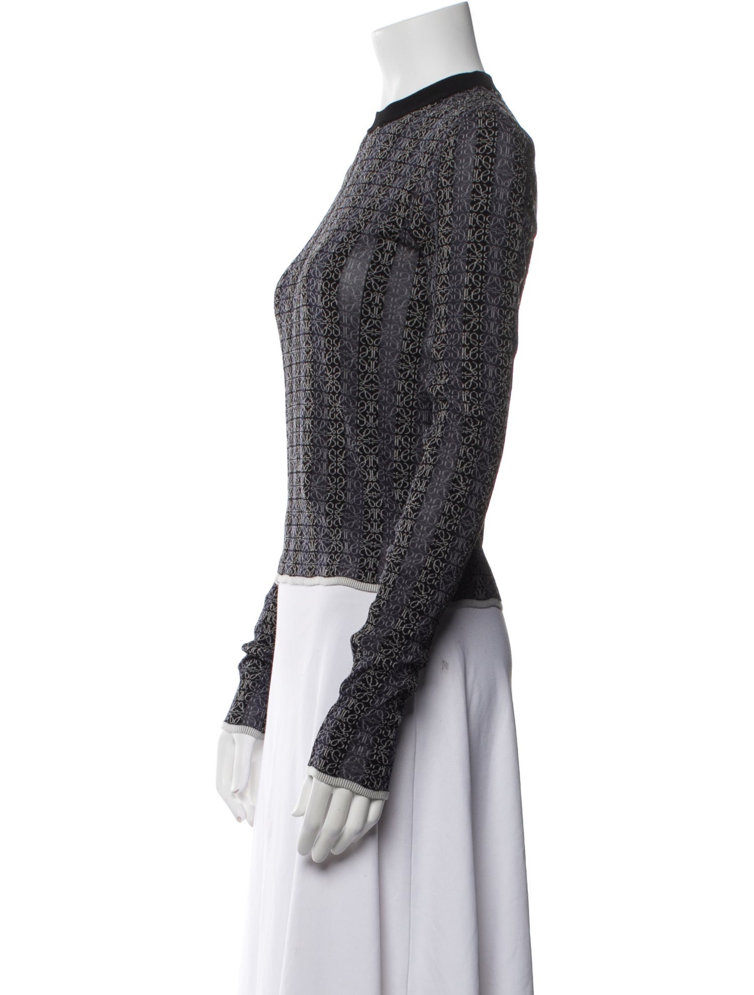 Loewe Monogram Anagram Striped Sweater