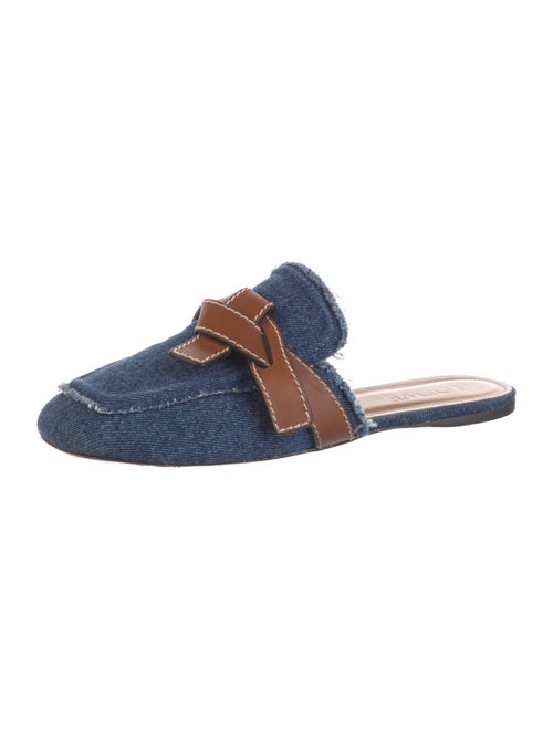 Loewe Denim Colorblock Pattern Mules