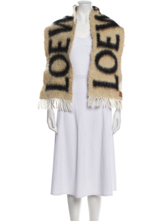 Loewe Wool Striped Scarf