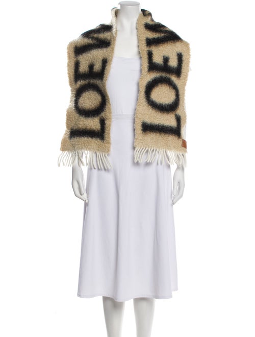 Loewe Wool Striped Scarf