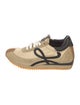 Loewe Suede Colorblock Pattern Sneakers