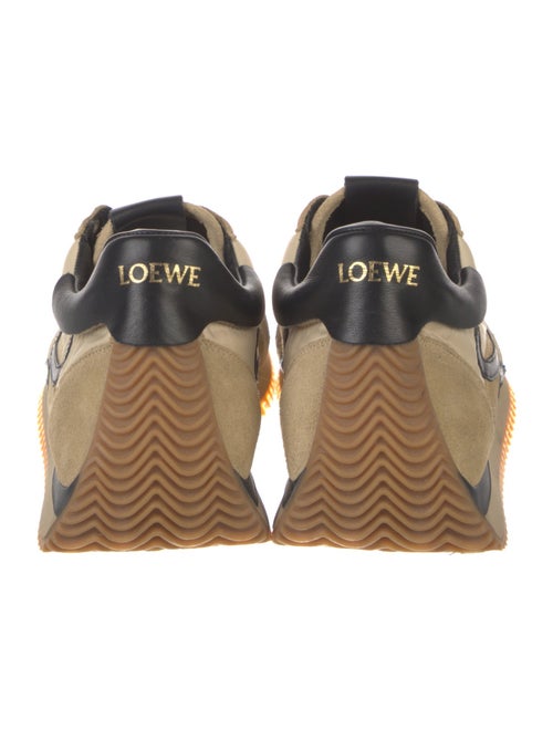 Loewe Suede Colorblock Pattern Sneakers