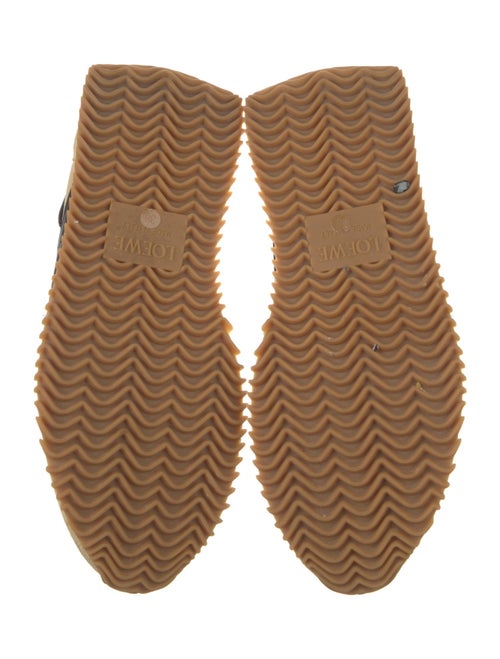 Loewe Suede Colorblock Pattern Sneakers