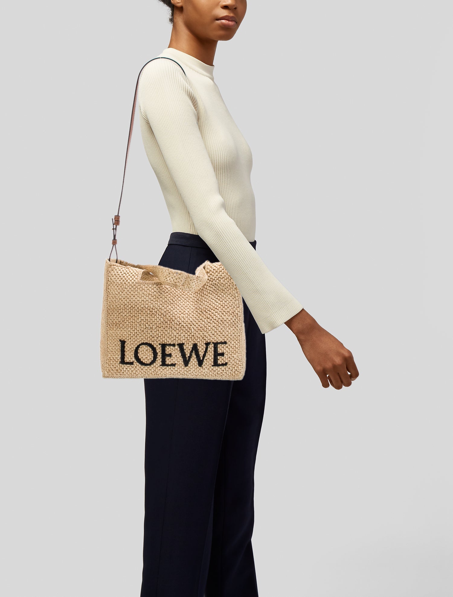 Loewe Raffia Crossbody Bag