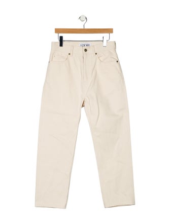 Loewe High-Rise Straight Leg Jeans