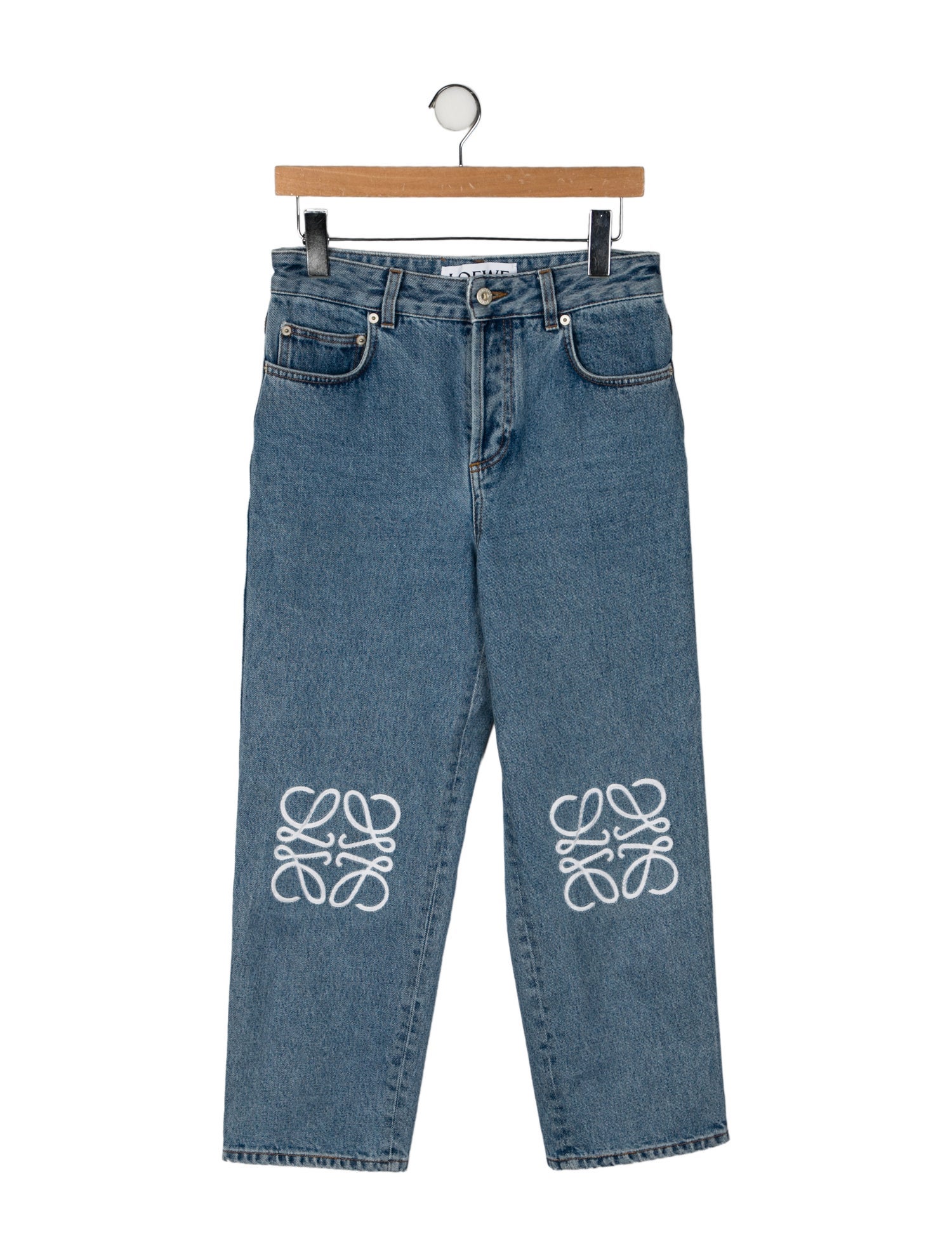 Loewe High-Rise Straight Leg Jeans