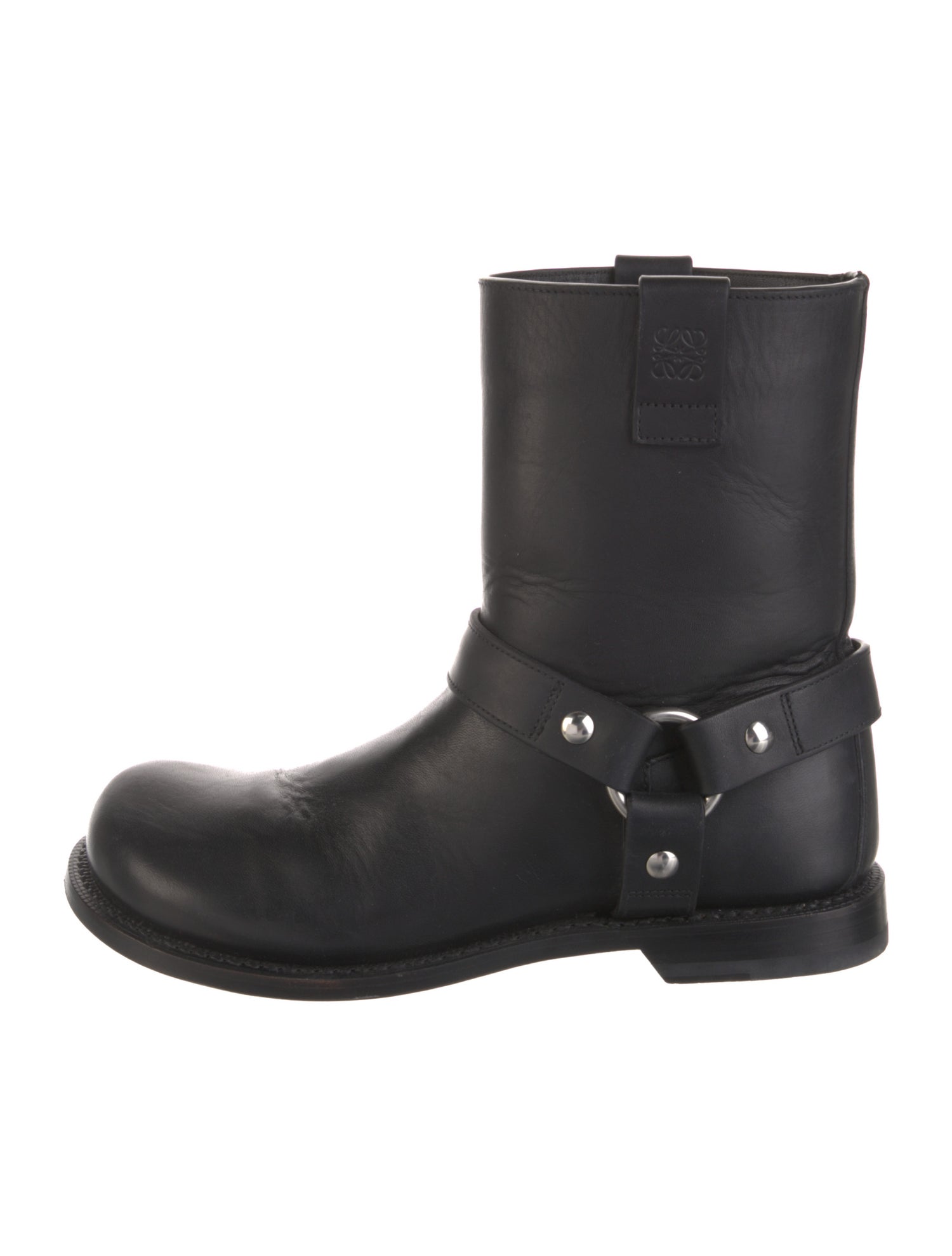 Loewe Leather Moto Boots