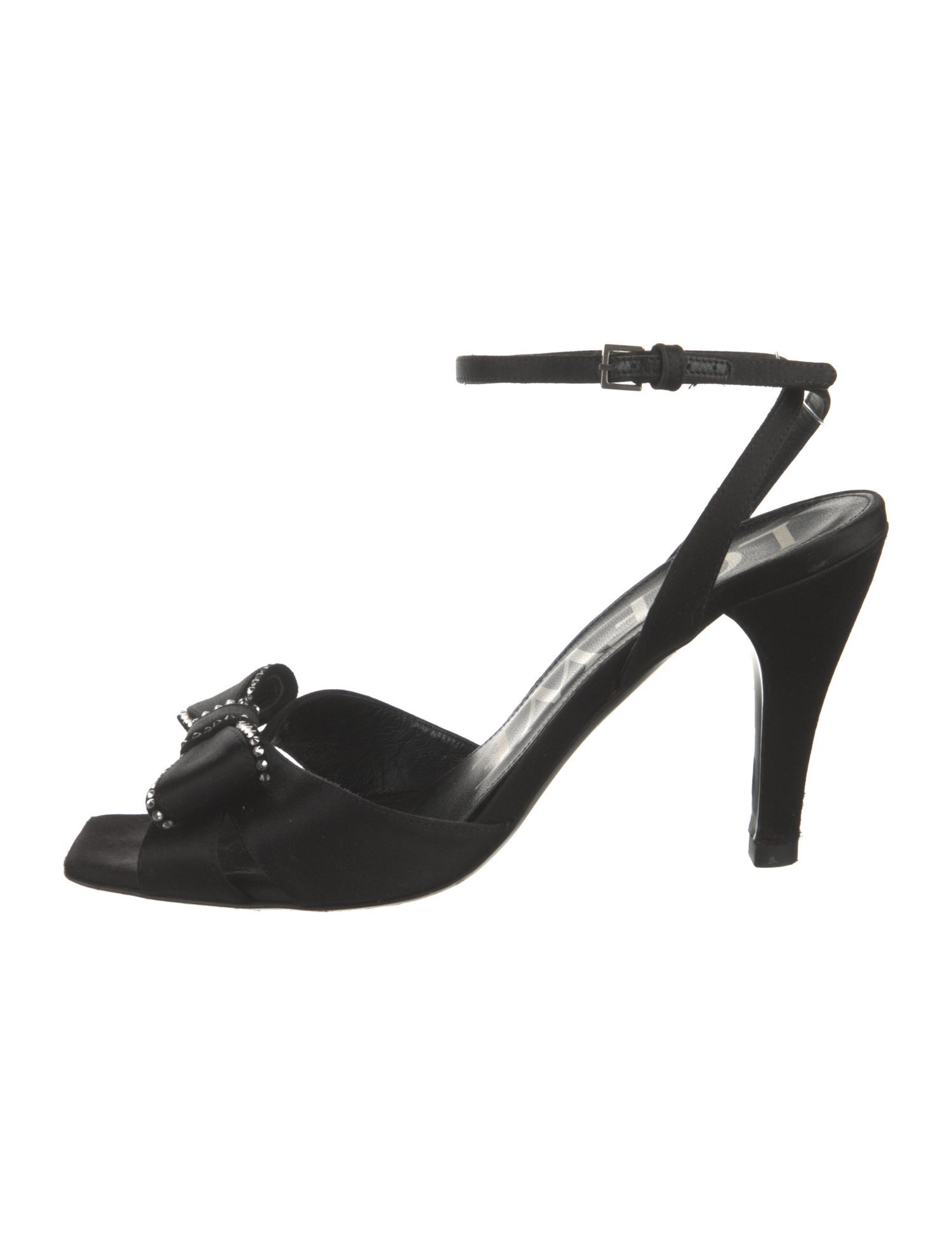 Loewe Satin Bow Accents Slingback Sandals