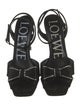 Loewe Satin Bow Accents Slingback Sandals